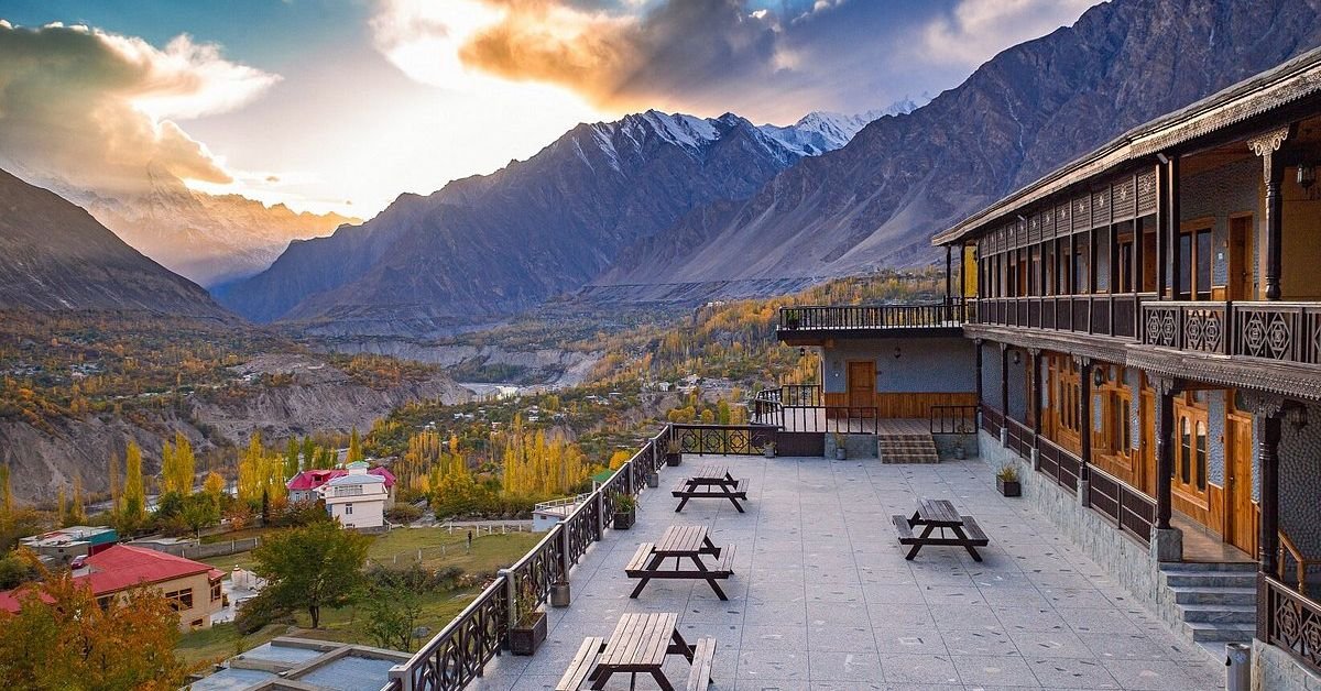 Hunza Valley with Karakoram mountains